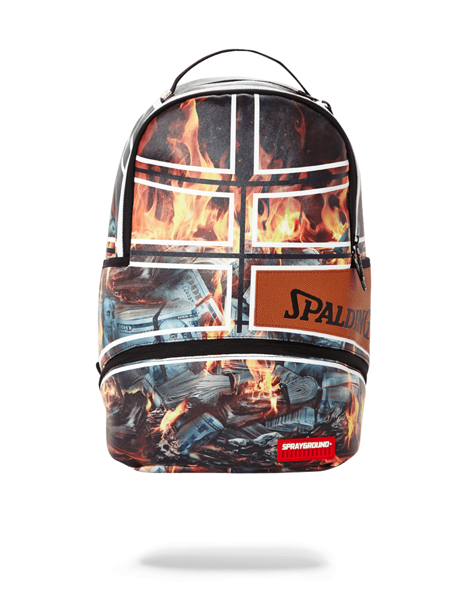 SPRAYGROUND SPALDING X SPRAYGROUND FIRE MONEY BACKPACK