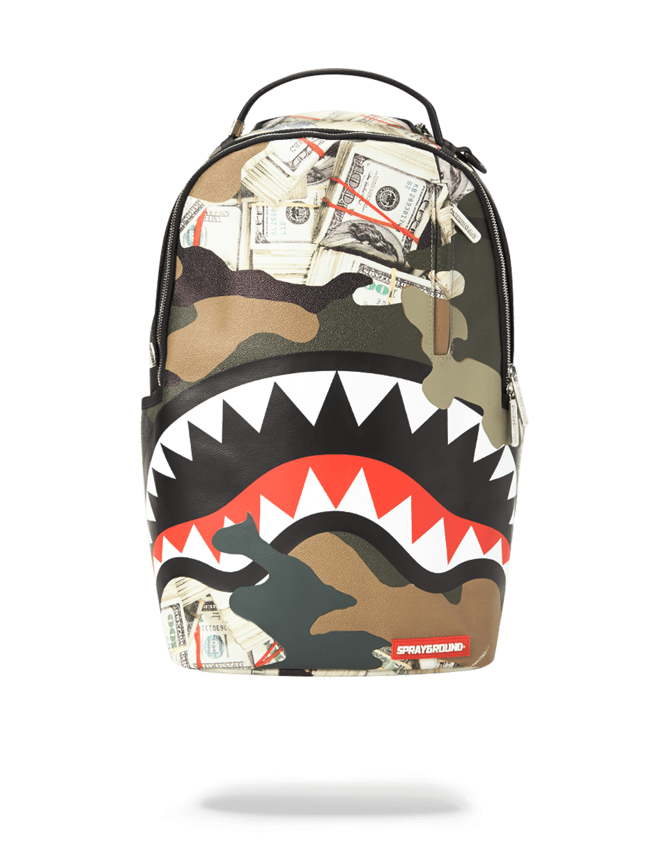 SPRAYGROUND CAMO MONEY SHARK