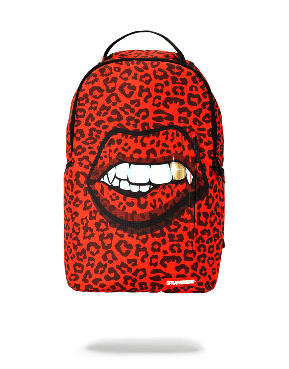 SPRAYGROUND RED LEOPARD LIPS