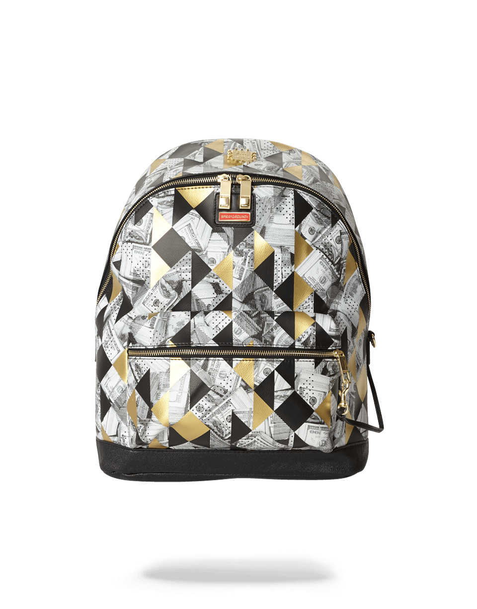 SPRAYGROUND 6-STRAP FRACTAL MONEY EMPEROR