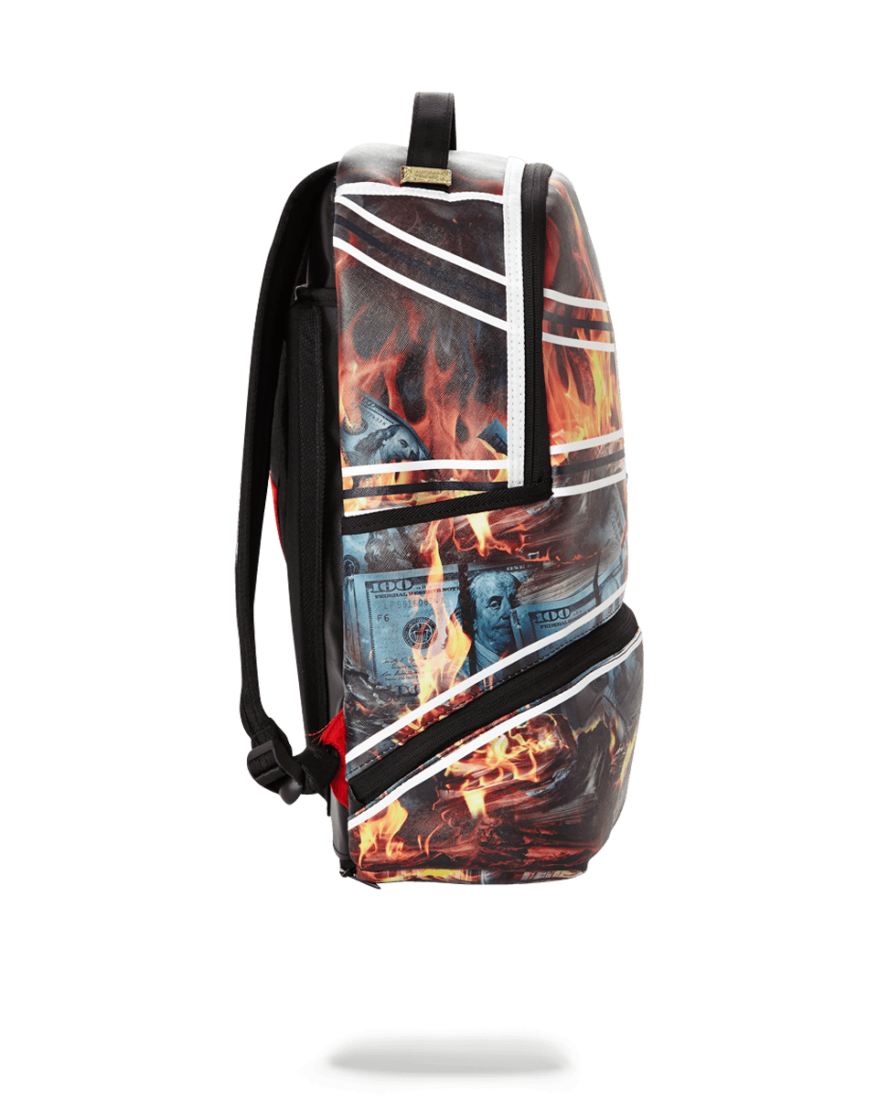 SPRAYGROUND SPALDING X SPRAYGROUND FIRE MONEY BACKPACK