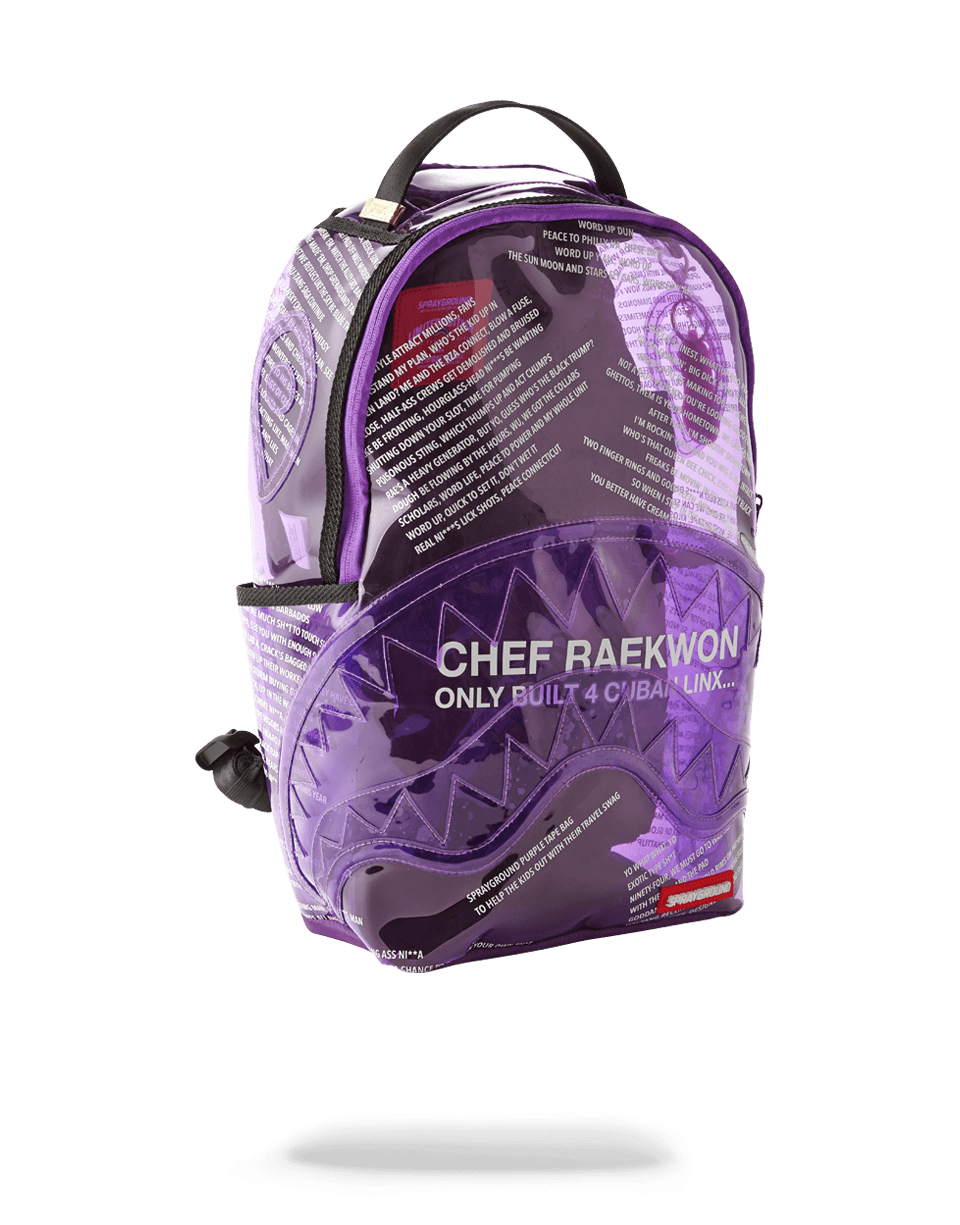 SPRAYGROUND RAEKWON PURPLE TAPE SHARK