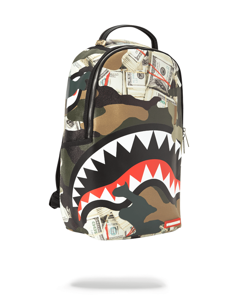 SPRAYGROUND CAMO MONEY SHARK