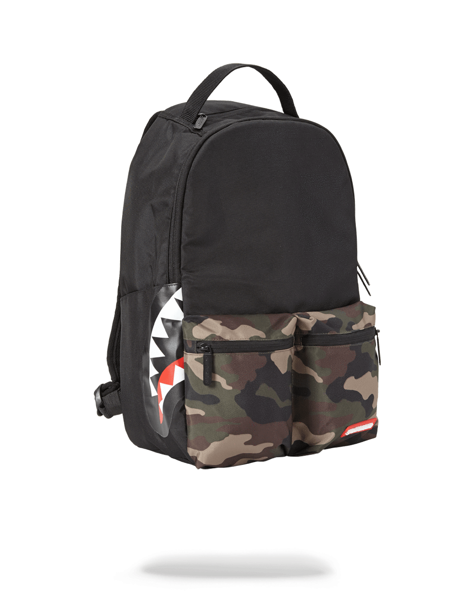 SPRAYGROUND CAMO SIDE SHARK DOUBLE CARGO