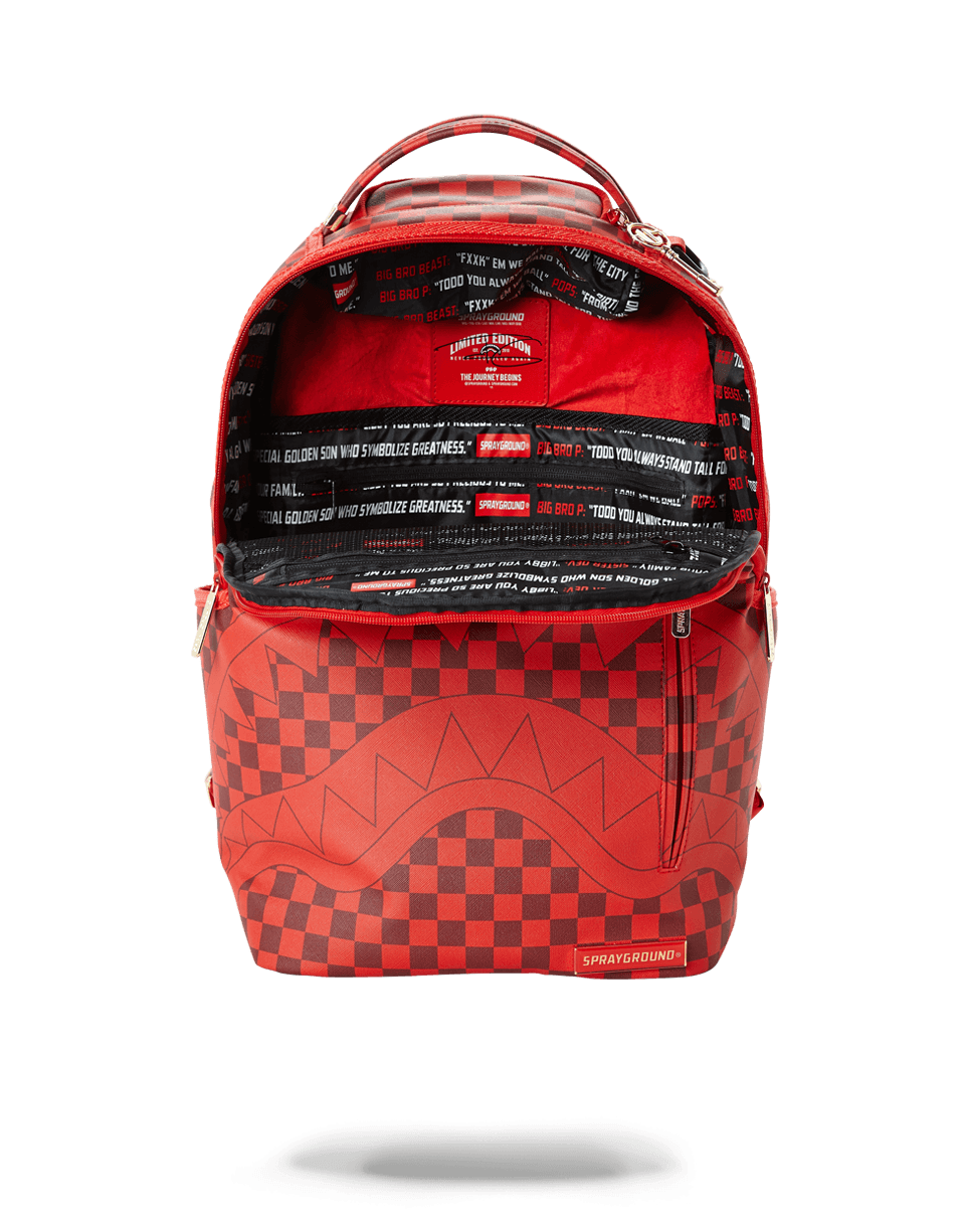 SPRAYGROUND SHARKS IN PARIS (RED CHECKERED EDITION)