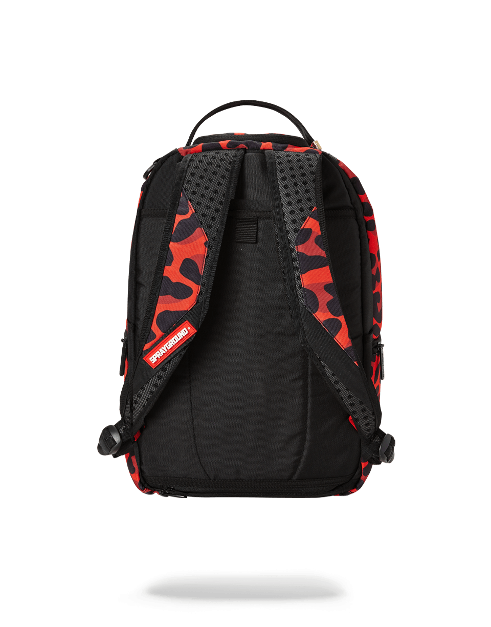 SPRAYGROUND RED LEOPARD DOUBLE CARGO