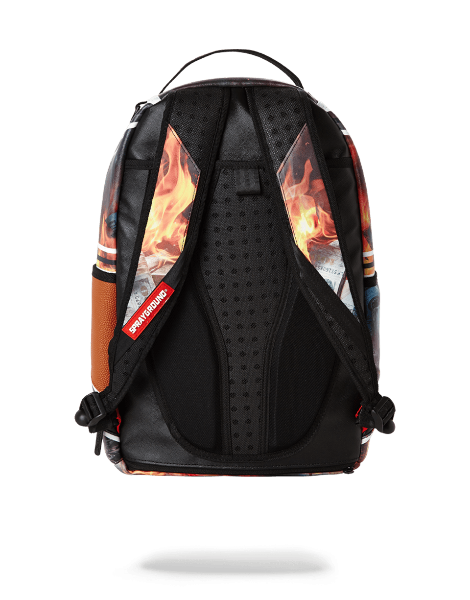 SPRAYGROUND SPALDING X SPRAYGROUND FIRE MONEY BACKPACK