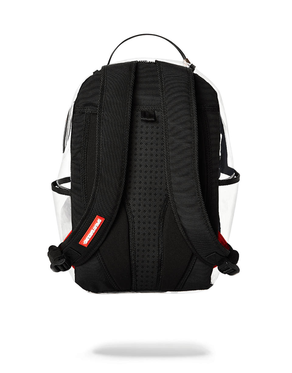 SPRAYGROUND ANGLED 20/20 VISION SHARK CLEAR BACKPACK
