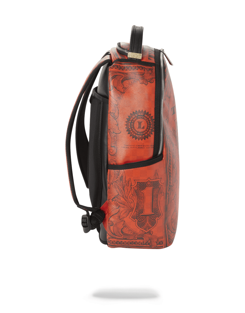 SPRAYGROUND IN GOD WE TRUST RED BACKPACK (ONE OF ONE)