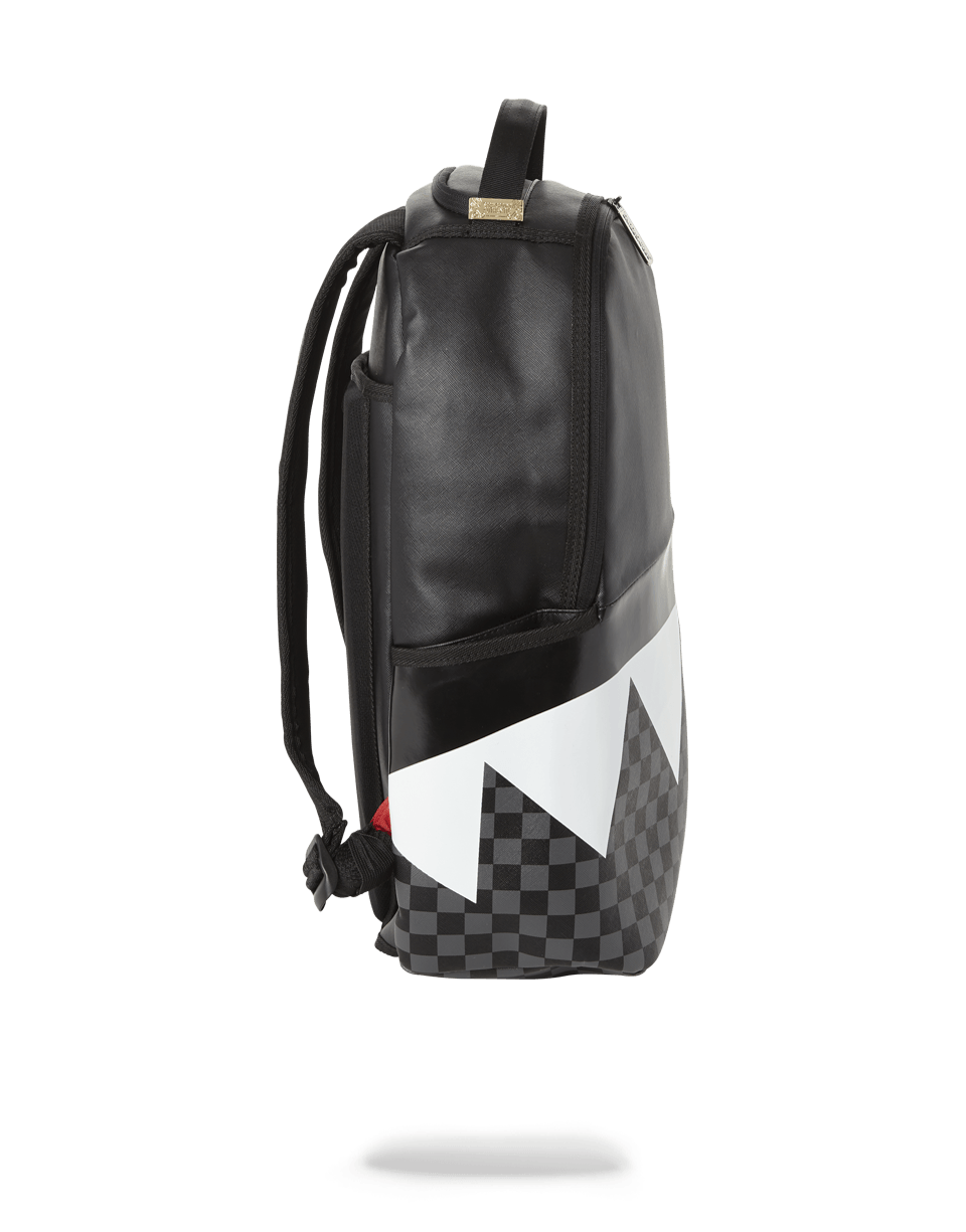SPRAYGROUND BLACK HALF CHECK SHARKS IN PARIS BACKPACK (ONE OF ONE)