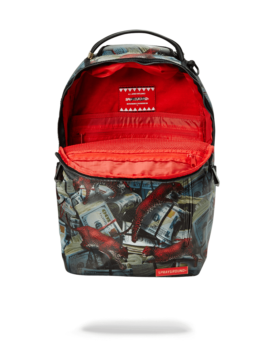 SPRAYGROUND RED LEOPARD MONEY