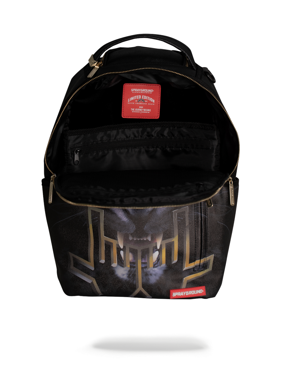 SPRAYGROUND JESSE LINGARD JUNGLE BLACK PANTHER BACKPACK
