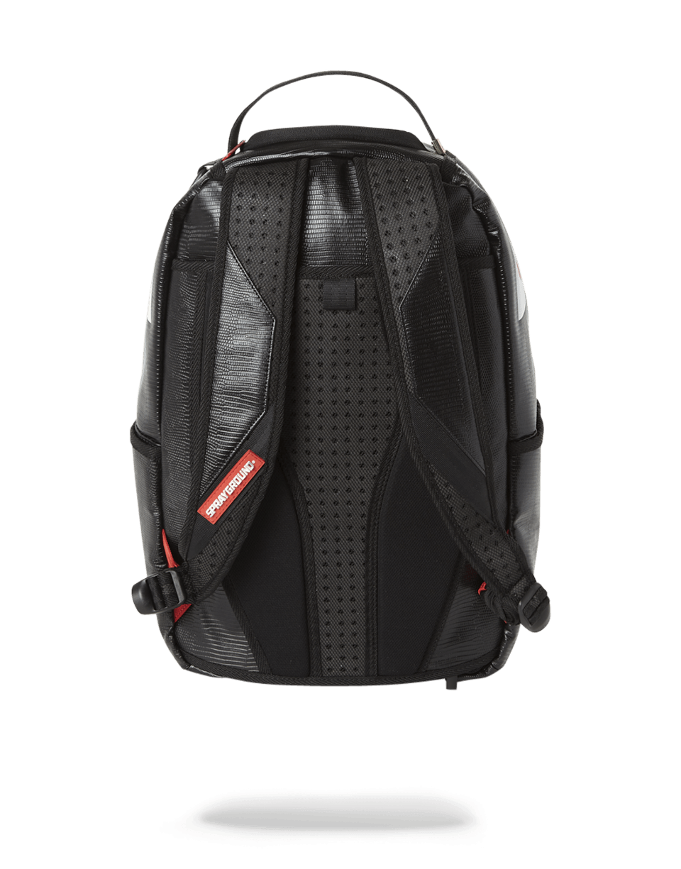 SPRAYGROUND BLACK REPTILE SHARK BACKPACK (ONE OF ONE)