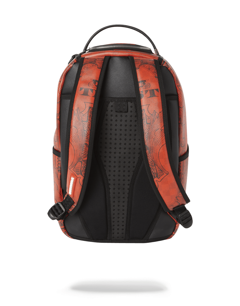 SPRAYGROUND IN GOD WE TRUST RED BACKPACK (ONE OF ONE)