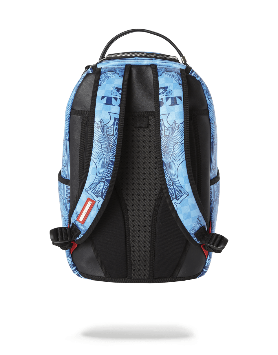 SPRAYGROUND IN GOD WE TRUST BLUE BACKPACK (ONE OF ONE)