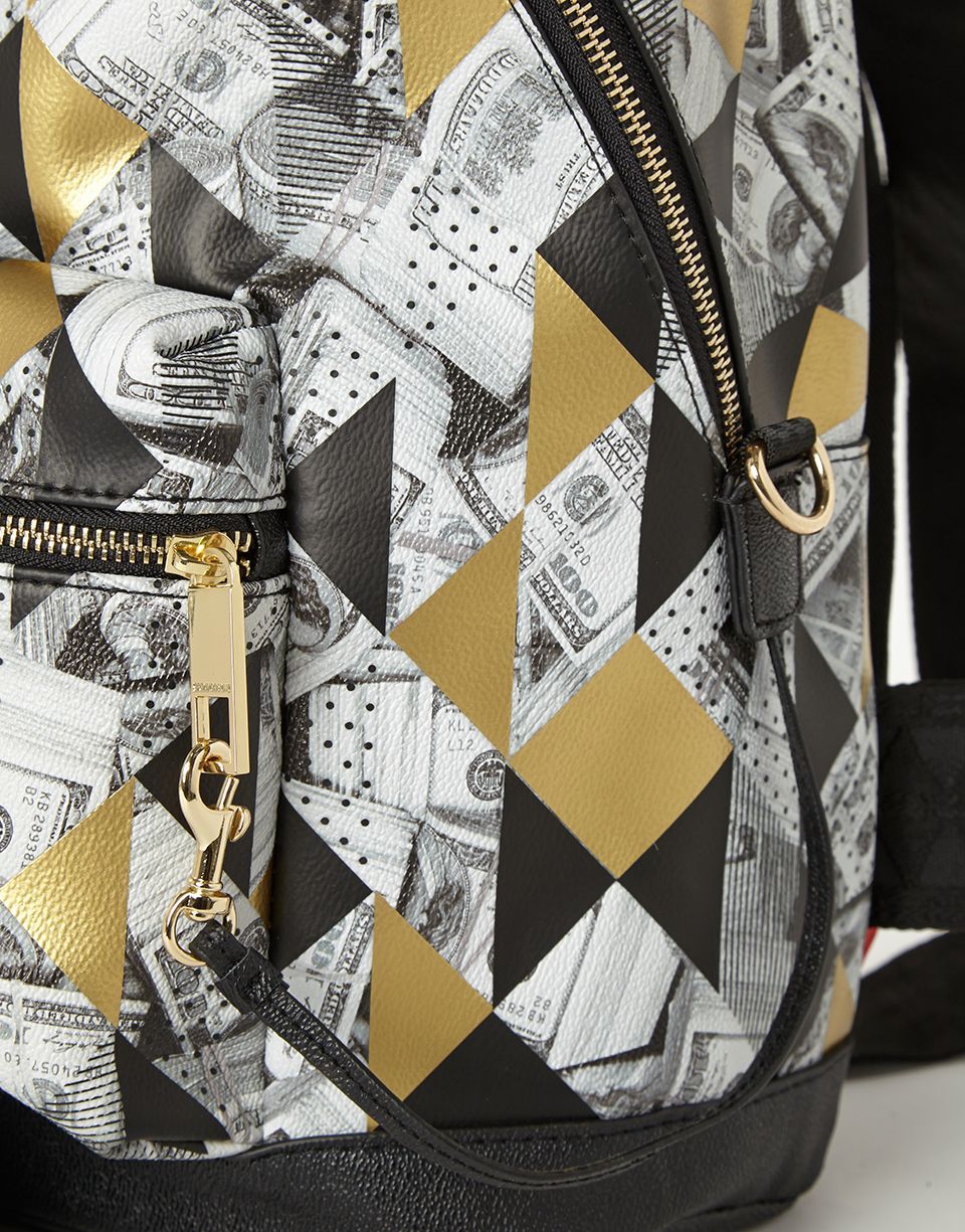 SPRAYGROUND 6-STRAP FRACTAL MONEY EMPEROR