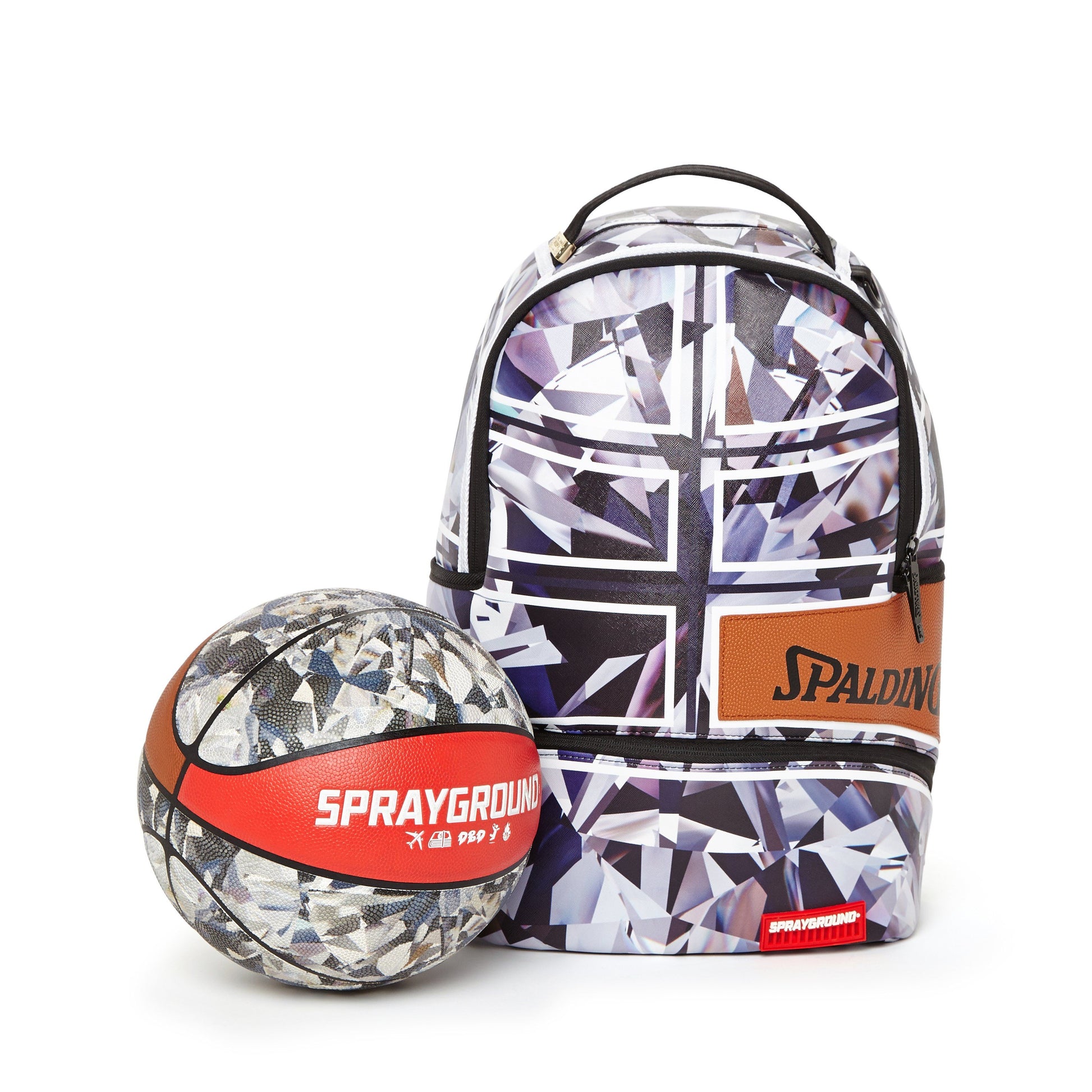 SPRAYGROUND SPALDING X SPRAYGROUND ONE MILLION KARAT DIAMOND BACKPACK