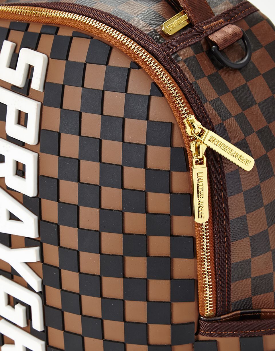 SPRAYGROUND 3D MOLDED RUBBER CHECKERED LOGO