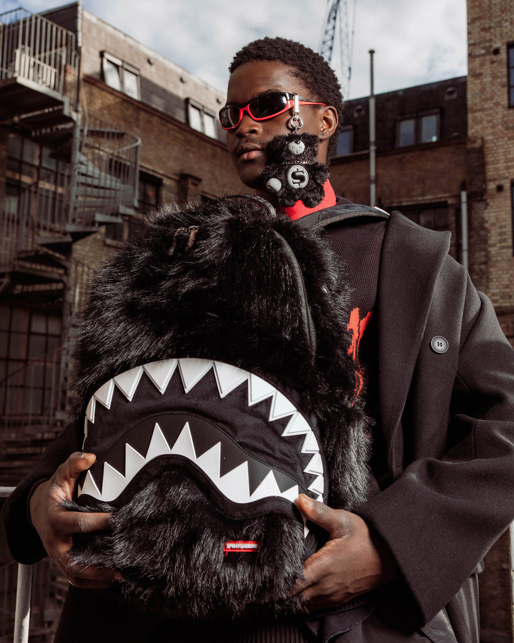 SPRAYGROUND FURZILLA SHARK (NIGHT) BACKPACK