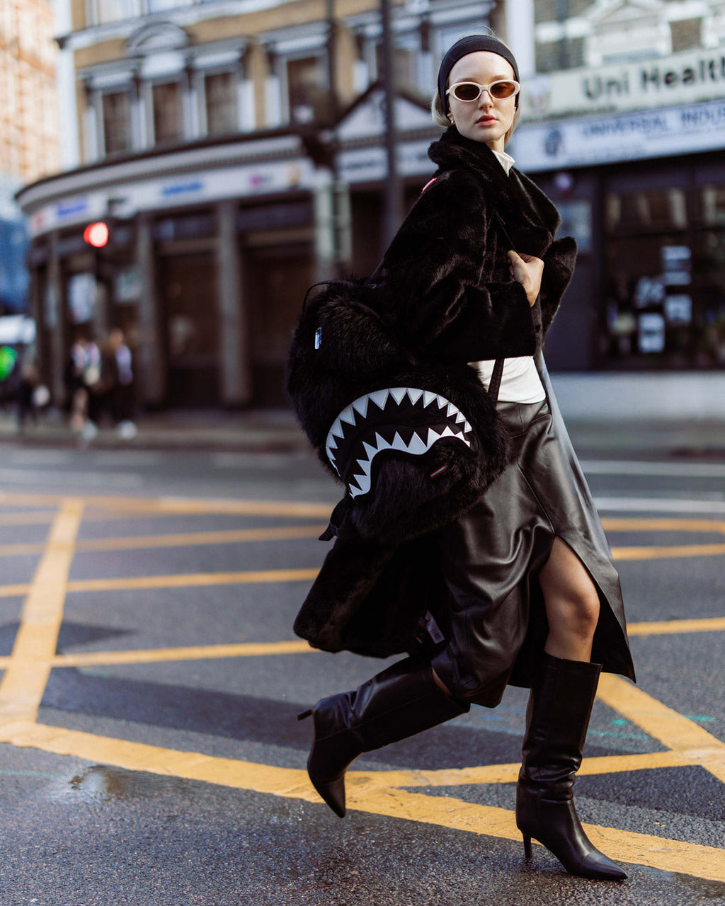 SPRAYGROUND FURZILLA SHARK (NIGHT) BACKPACK