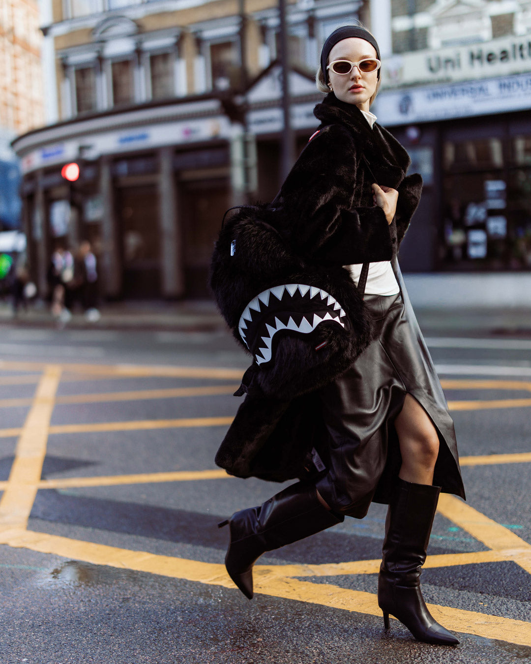 SPRAYGROUND FURZILLA SHARK (NIGHT) BACKPACK