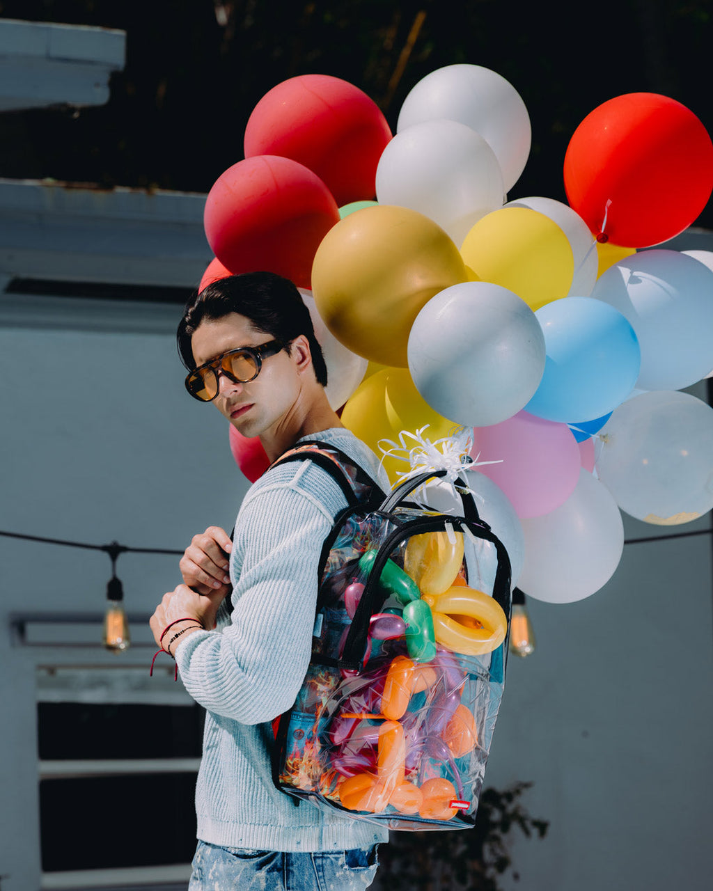 SPRAYGROUND STAY UP - CLEAR BACKPACK