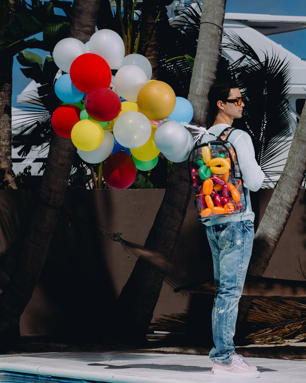 SPRAYGROUND STAY UP - CLEAR BACKPACK