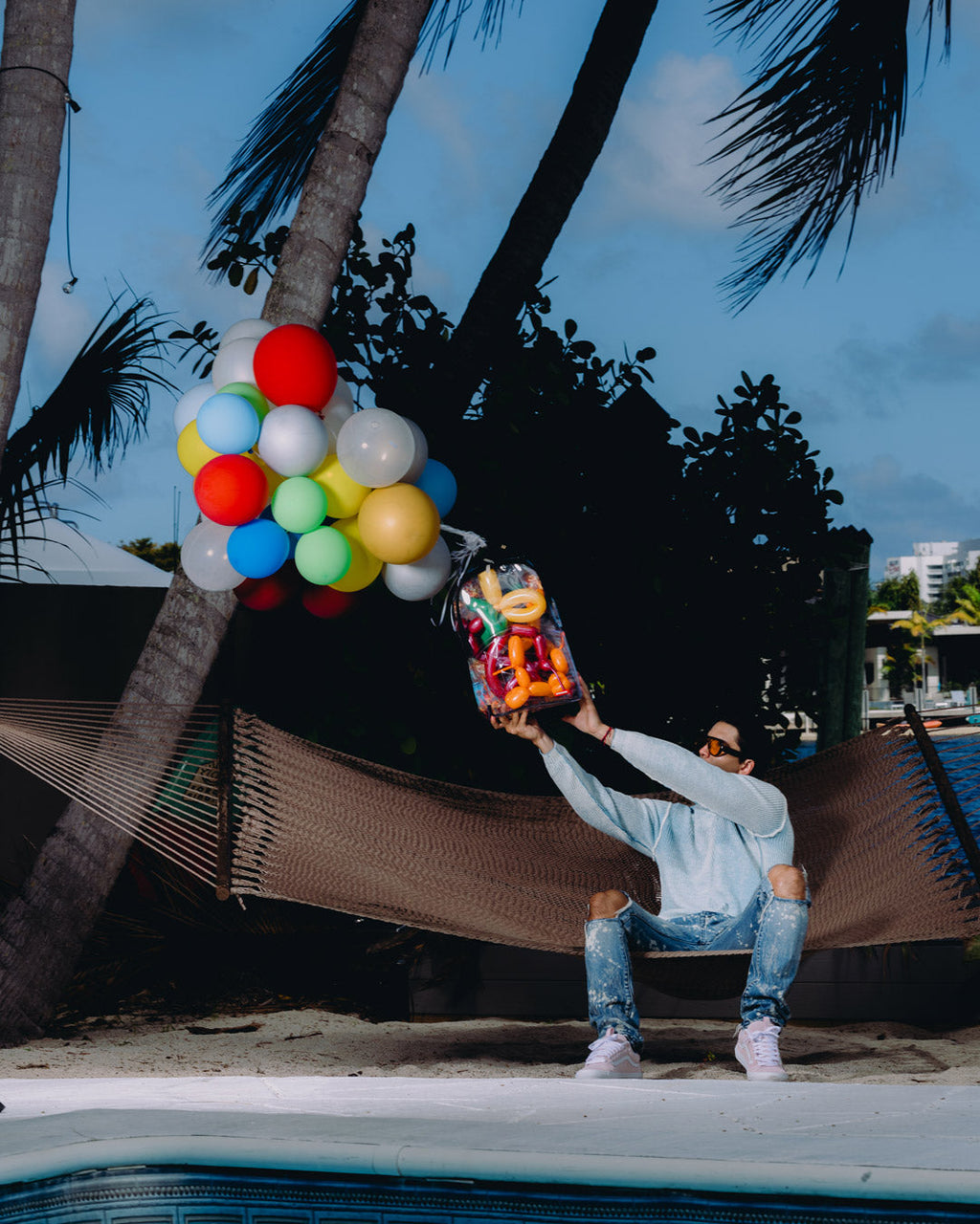 SPRAYGROUND STAY UP - CLEAR BACKPACK