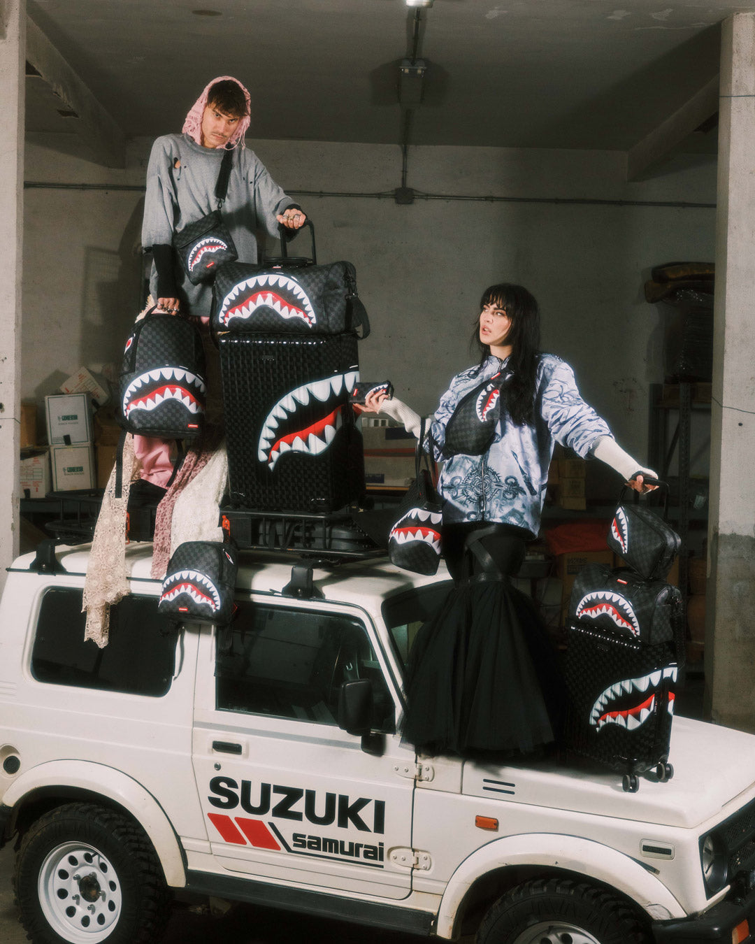 SPRAYGROUND SHARKS IN PARIS HYPER PUFF SAVAGE BACKPACK