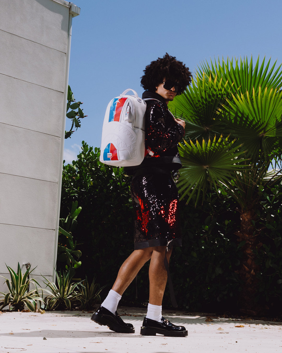 SPRAYGROUND AMERICAN AIRLINES MAXIMUM ALTITUDE BACKPACK (WHITE)