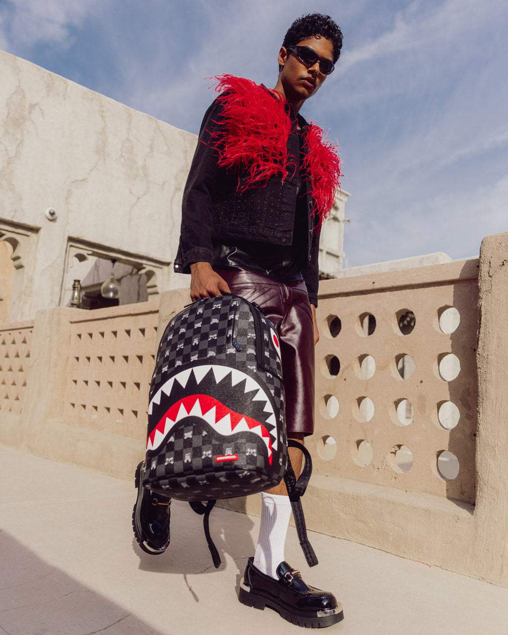 SPRAYGROUND SHARK MOB HIDEOUT BACKPACK
