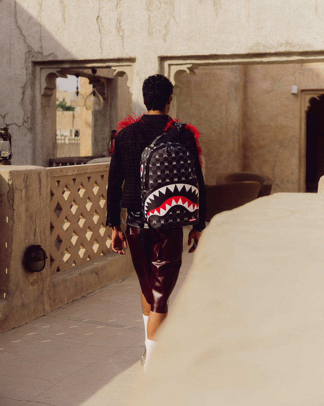 SPRAYGROUND SHARK MOB HIDEOUT BACKPACK