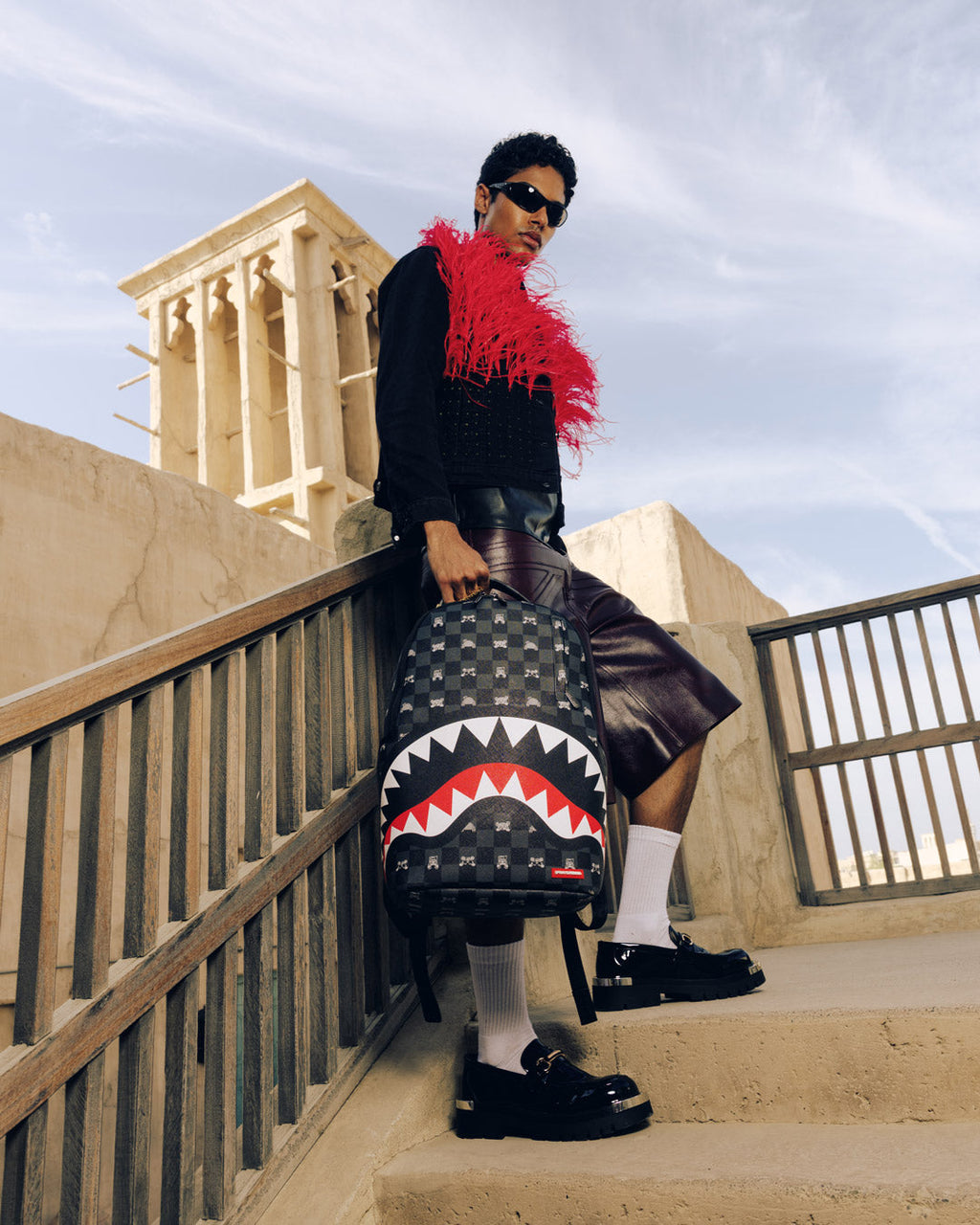 SPRAYGROUND SHARK MOB HIDEOUT BACKPACK