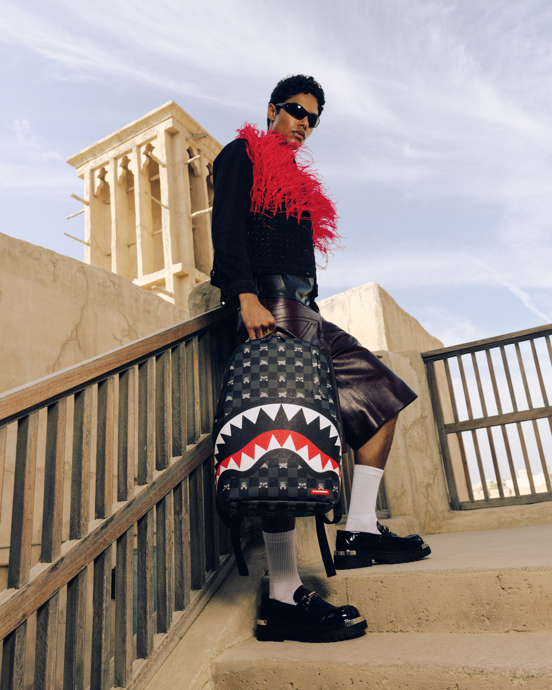 SPRAYGROUND SHARK MOB HIDEOUT BACKPACK