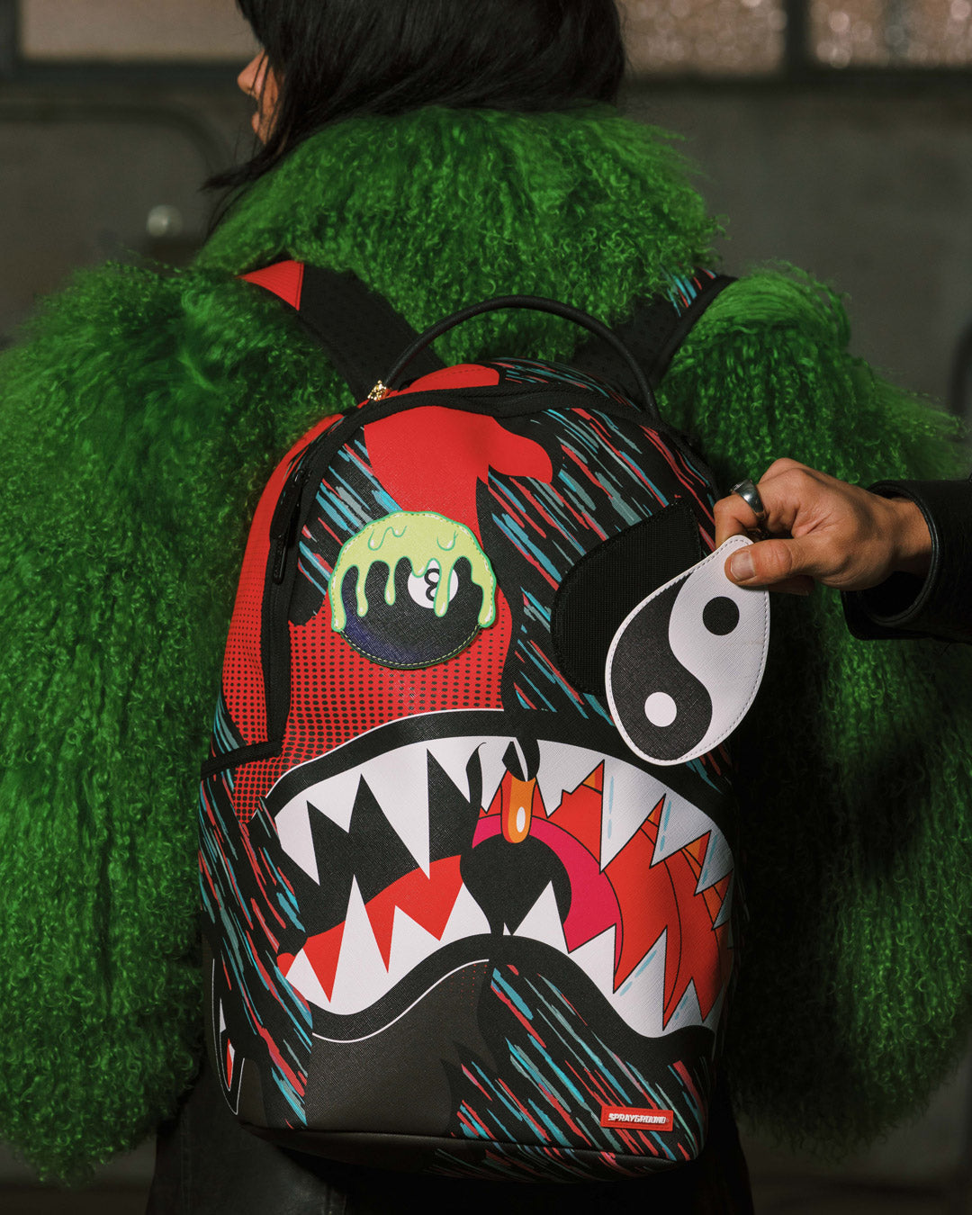 SPRAYGROUND HYPER DRIVEN SHARK BACKPACK (REMOVABLE SET OF EYES)