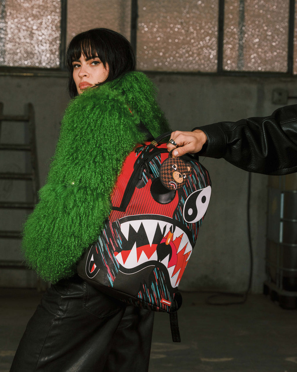 SPRAYGROUND HYPER DRIVEN SHARK BACKPACK (REMOVABLE SET OF EYES)