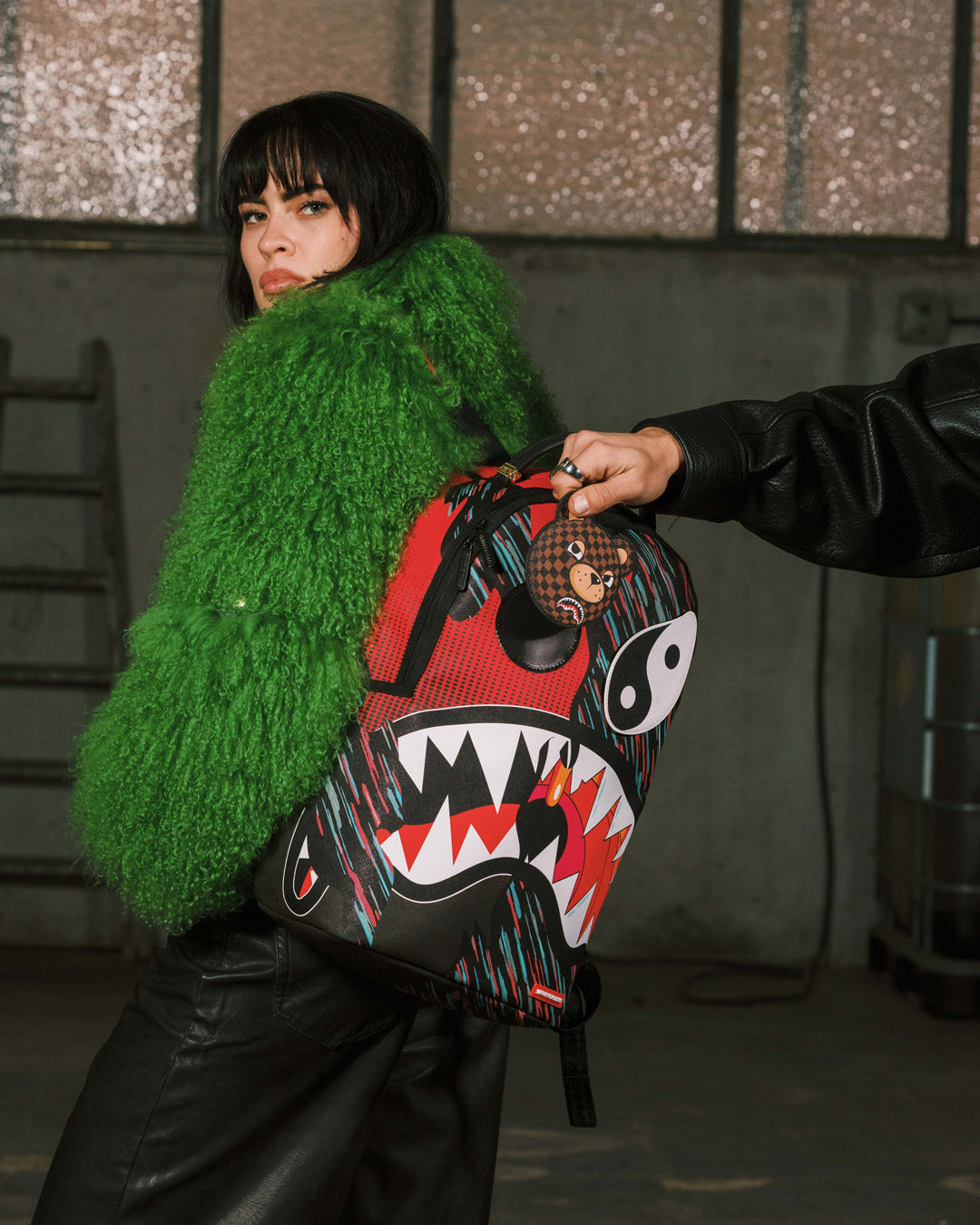 SPRAYGROUND HYPER DRIVEN SHARK BACKPACK (REMOVABLE SET OF EYES)
