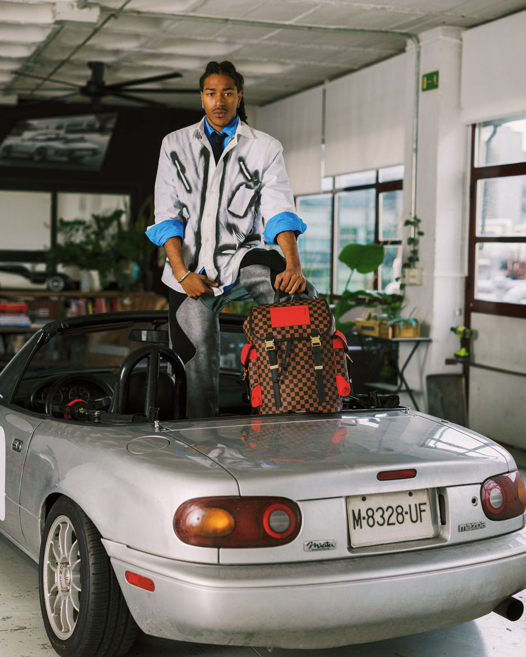 SPRAYGROUND KATANA CHECK BOSS MONTE CARLO BACKPACK