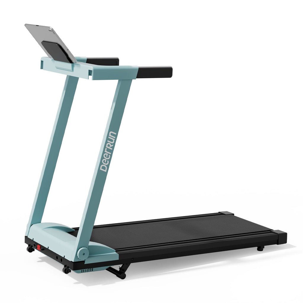 DeerRun All-New 2026 A1 Pro Move+ 6% Incline Foldable Treadmill——Upgraded Chip & NFC Support | 350 lbs, 10 mph Mint Green