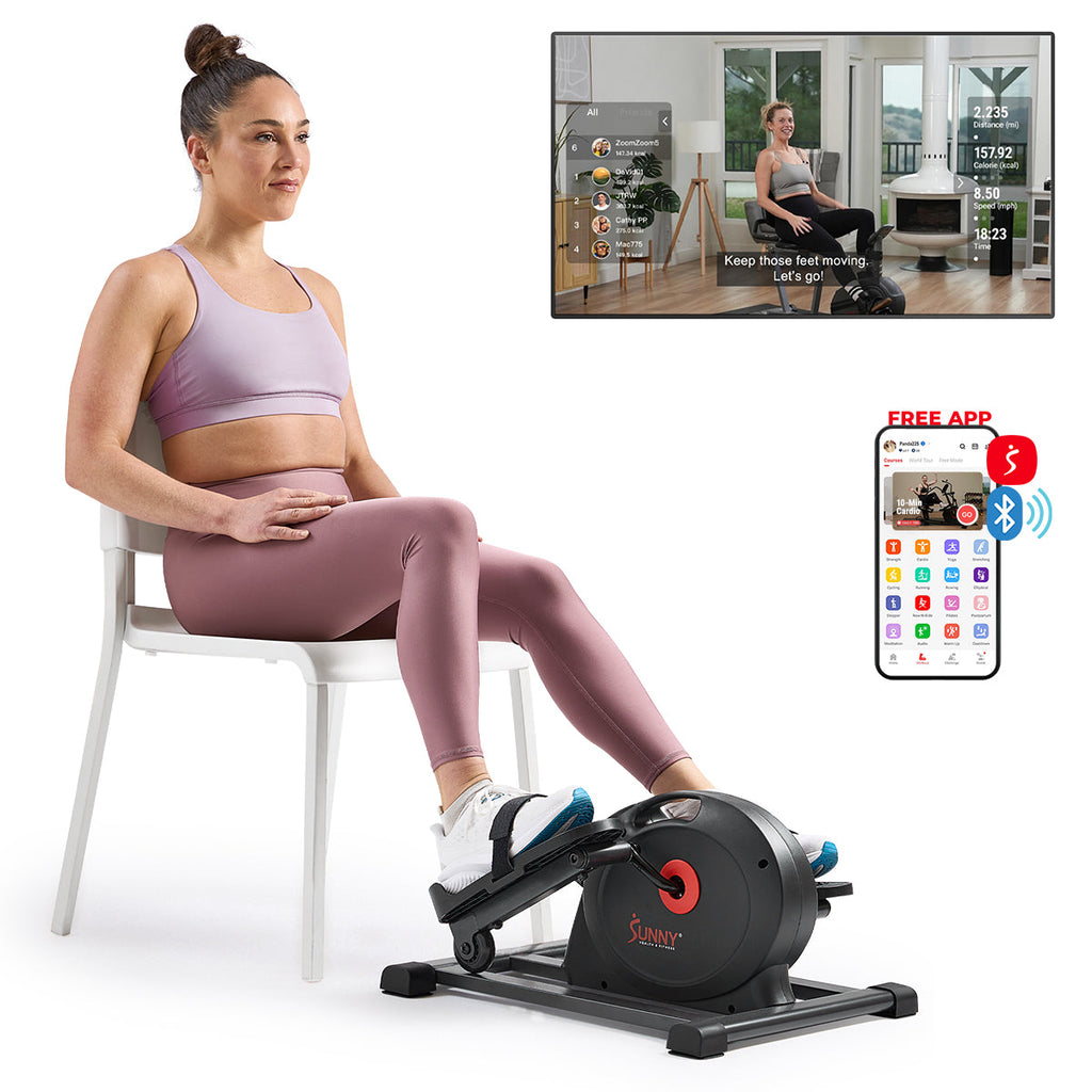 Sunny Health & Fitness Smart Compact Mini Elliptical