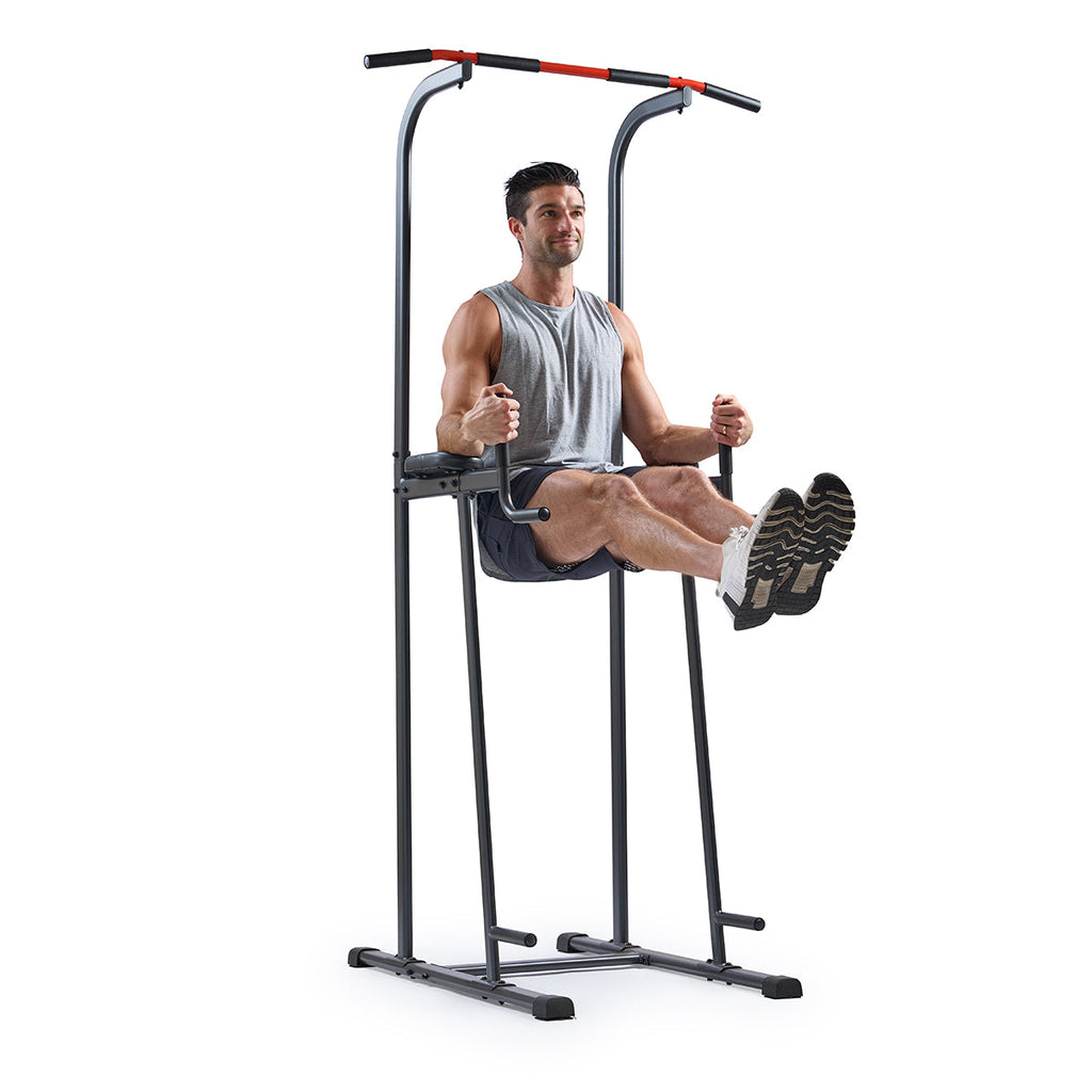 Sunny Health & Fitness Multi-Function Power Tower with Dip Station and Pull Up Bar