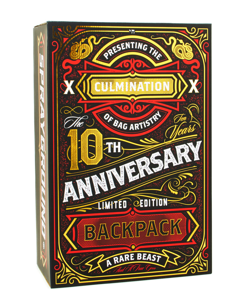SPRAYGROUND THE 10 YEAR HUSTLE BACKPACK. MYSTERY BOX. NUMBERED 1 OF 100