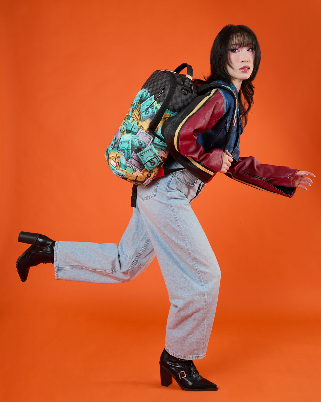SPRAYGROUND MONOPOLY STACK UP BACKPACK