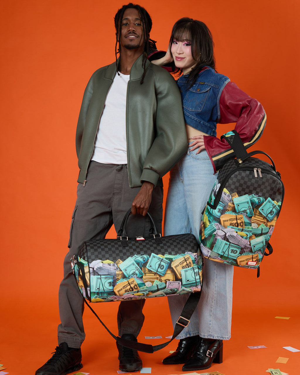 SPRAYGROUND MONOPOLY STACK UP BACKPACK