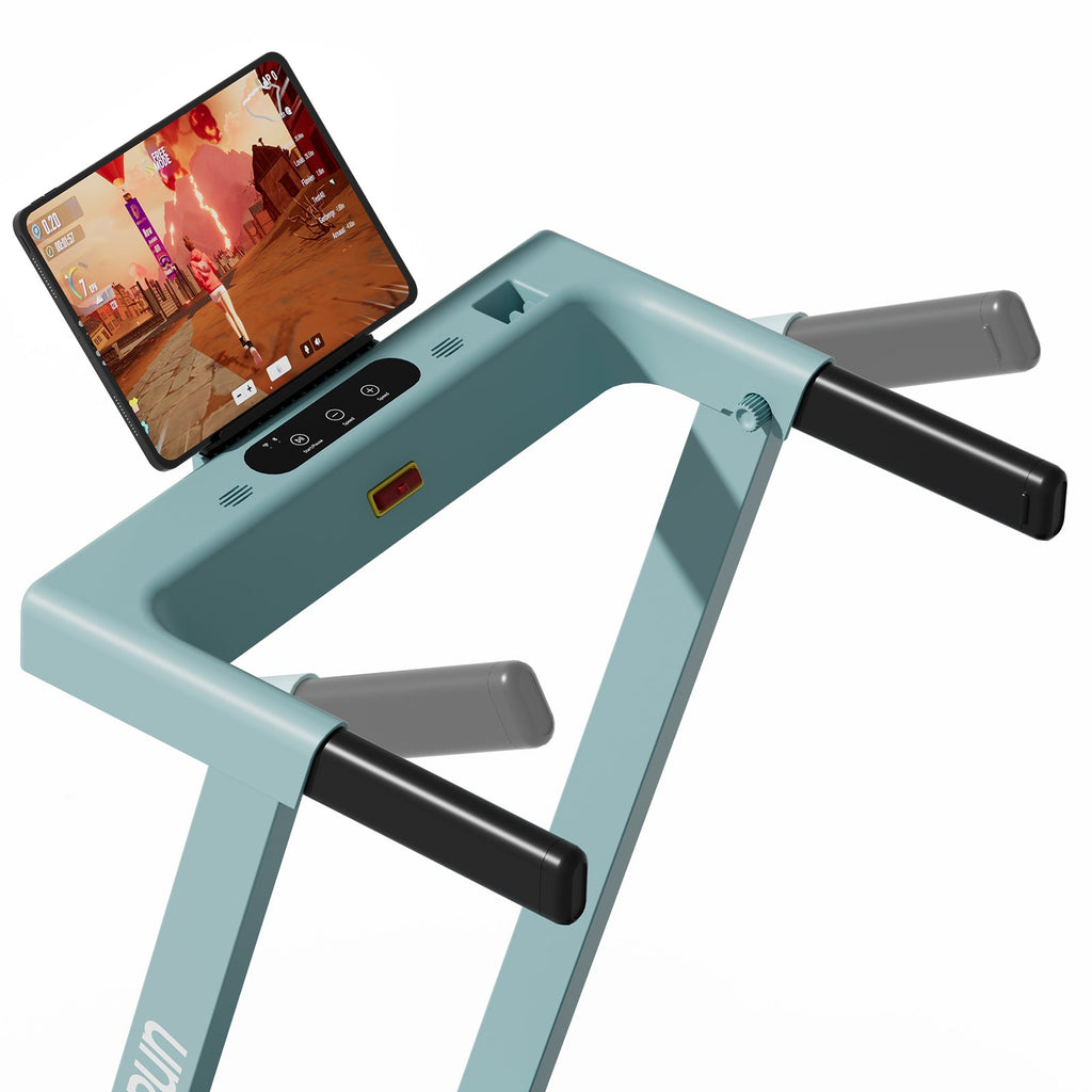 DeerRun All-New 2026 A1 Pro Move+ 6% Incline Foldable Treadmill——Upgraded Chip & NFC Support | 350 lbs, 10 mph Mint Green