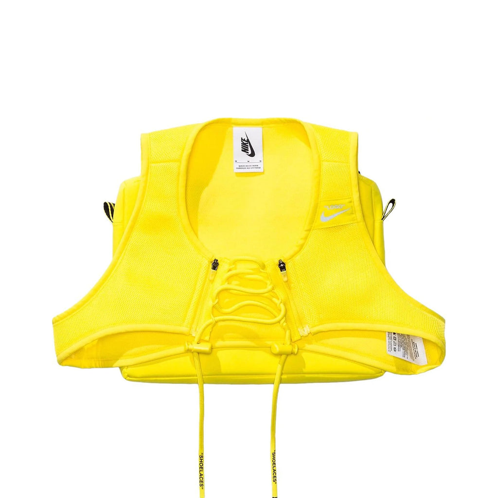 Off-White x Nike Women's NRG X Cross Bib 'Optic Yellow' (2019)