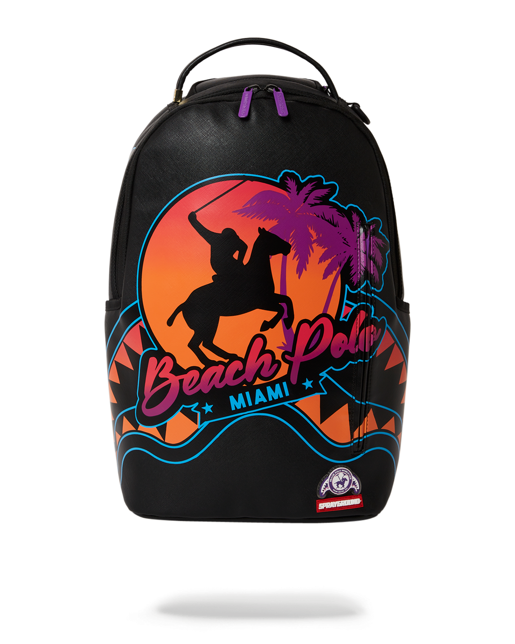 SPRAYGROUND MIAMI BEACH POLO COLLAB BACKPACK (DLXV-BLACK)