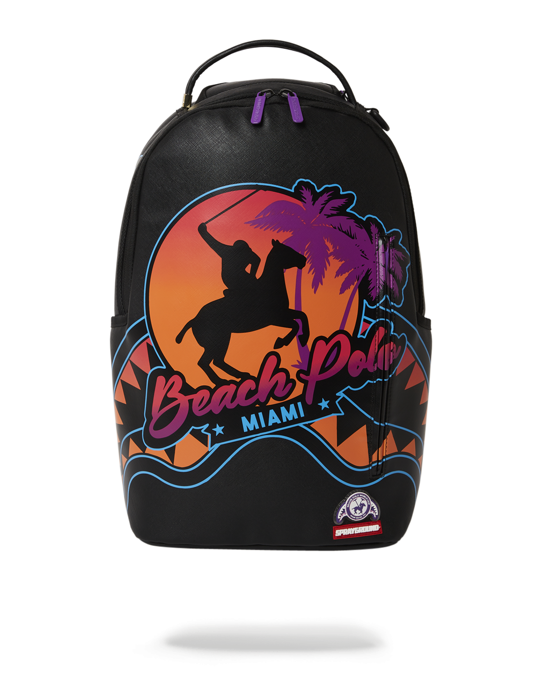 SPRAYGROUND MIAMI BEACH POLO COLLAB BACKPACK (DLXV-BLACK)