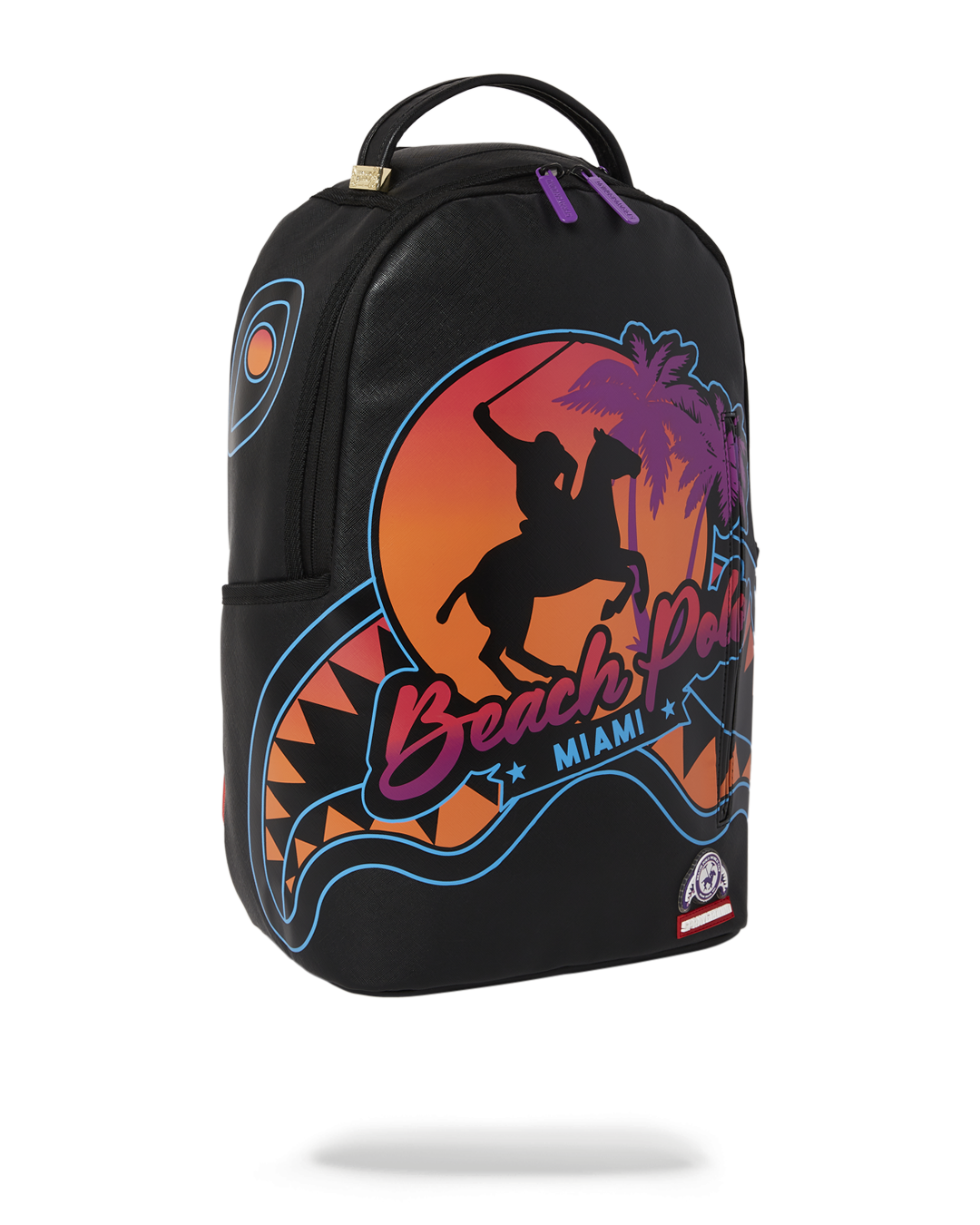 SPRAYGROUND MIAMI BEACH POLO COLLAB BACKPACK (DLXV-BLACK)