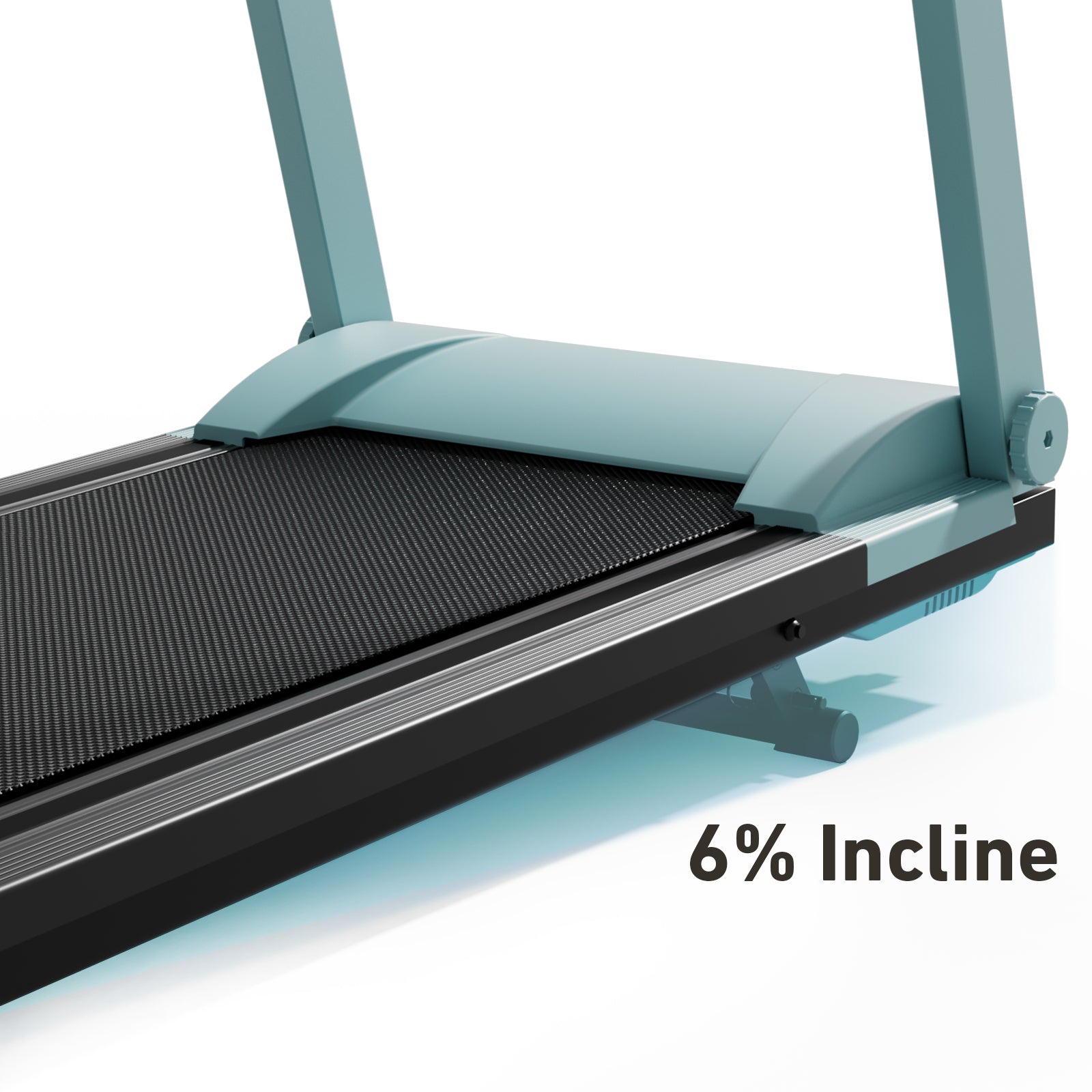 DeerRun All-New 2026 A1 Pro Move+ 6% Incline Foldable Treadmill——Upgraded Chip & NFC Support | 350 lbs, 10 mph Mint Green